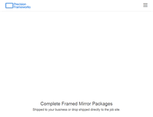Tablet Screenshot of precisionframeworks.com